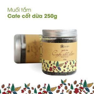Muối tắm Cafe Cốt dừa 250g